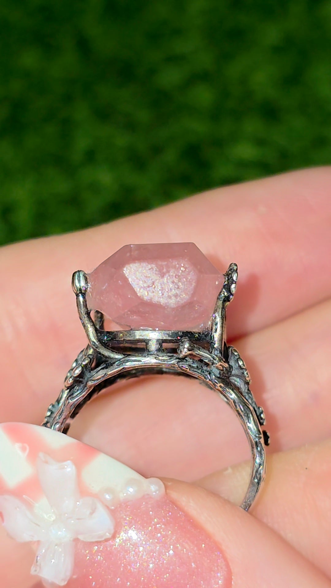 Pink Morganite Fantasy Ring A