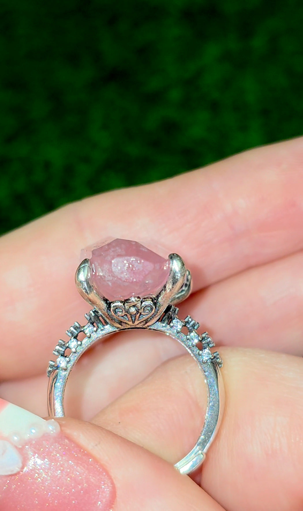 Pink Morganite Fantasy Ring B