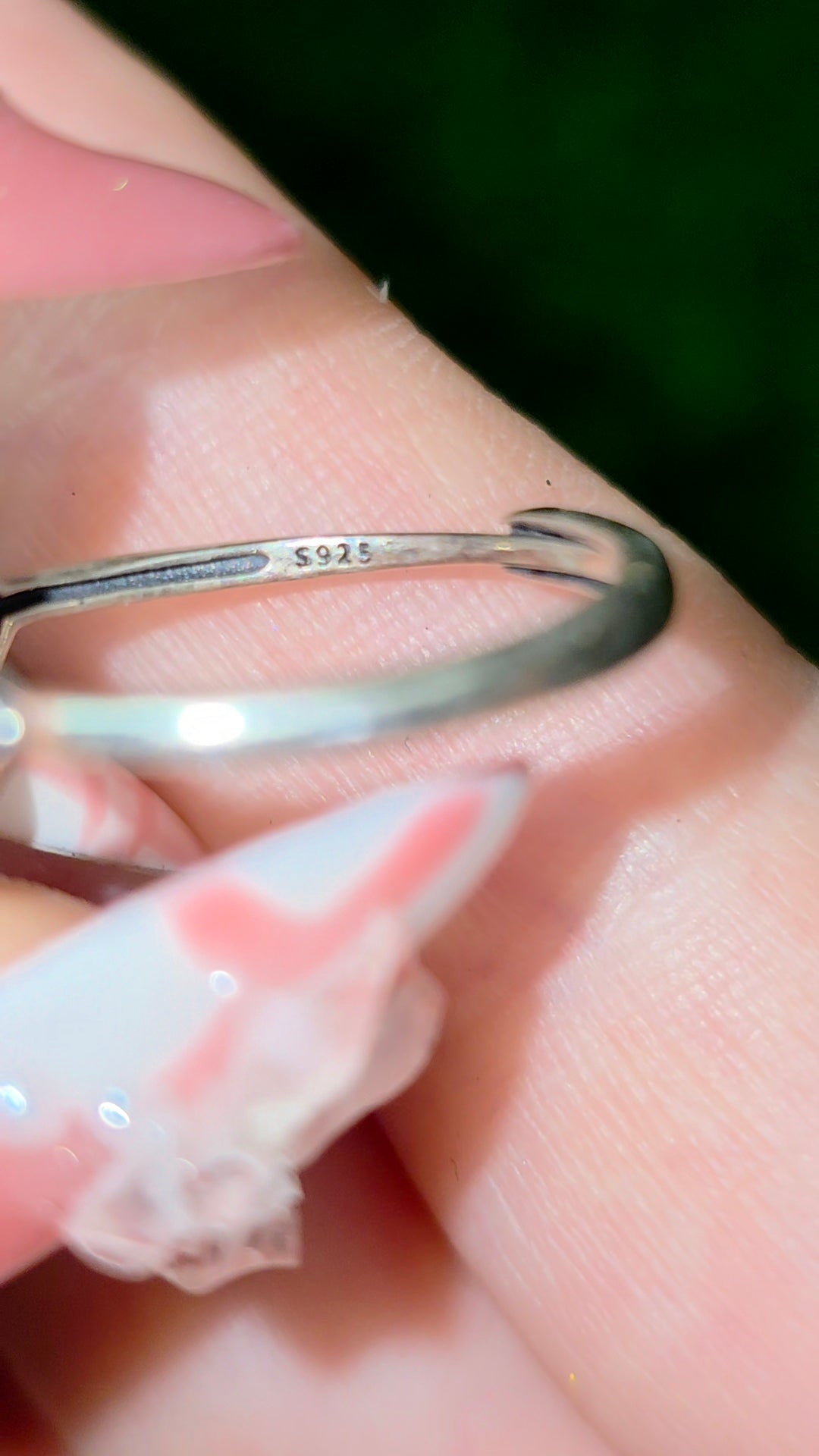 Pink Topaz Evil Eye Ring