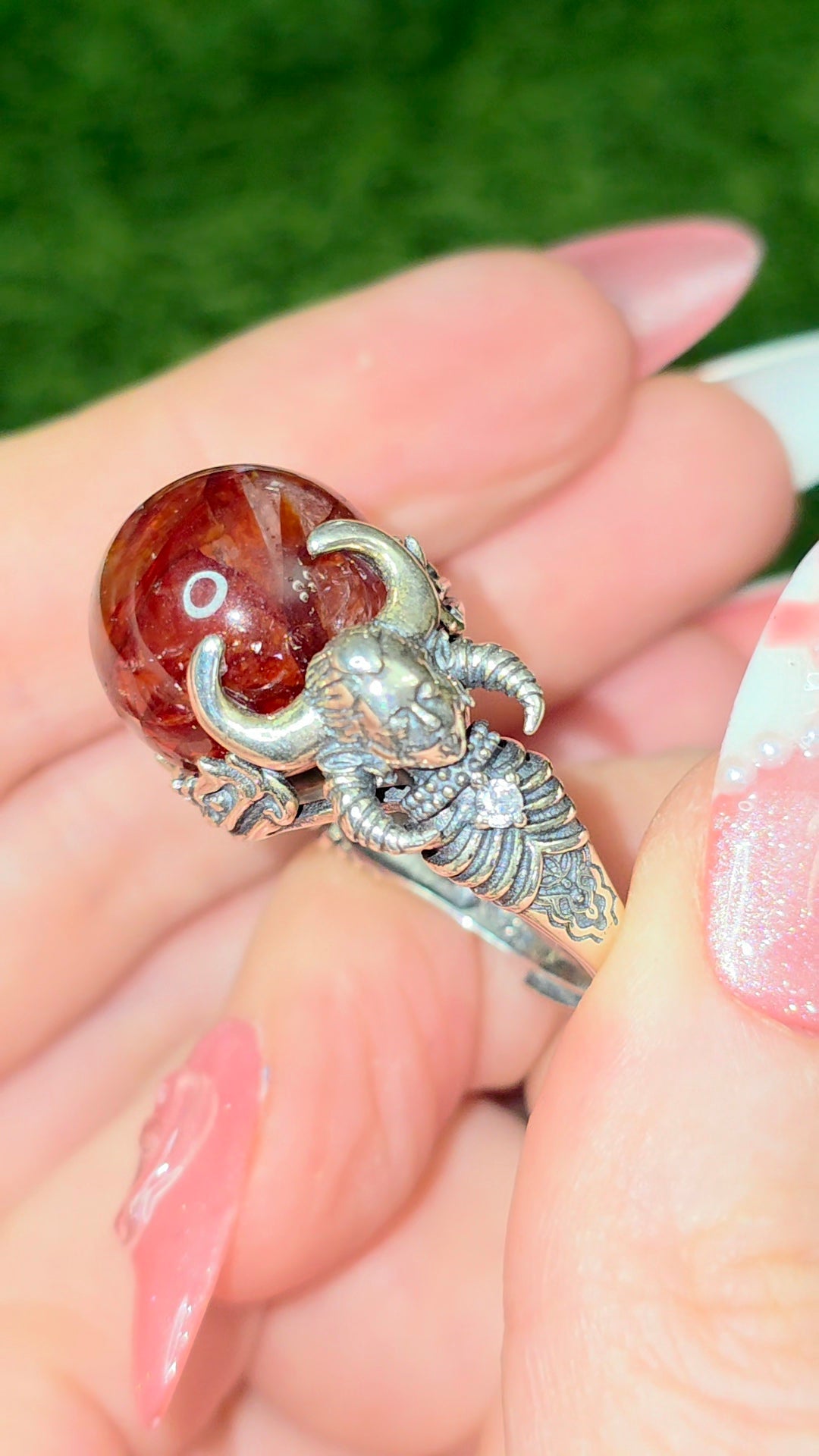 Lilith's Fire Quartz Ring