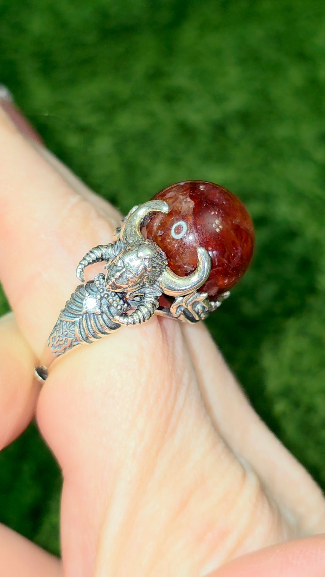 Lilith's Fire Quartz Ring