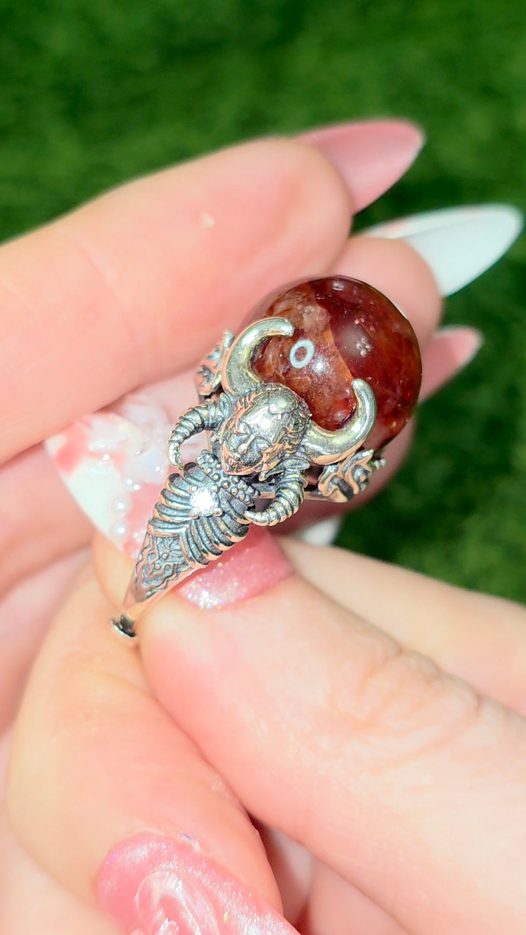 Lilith's Fire Quartz Ring