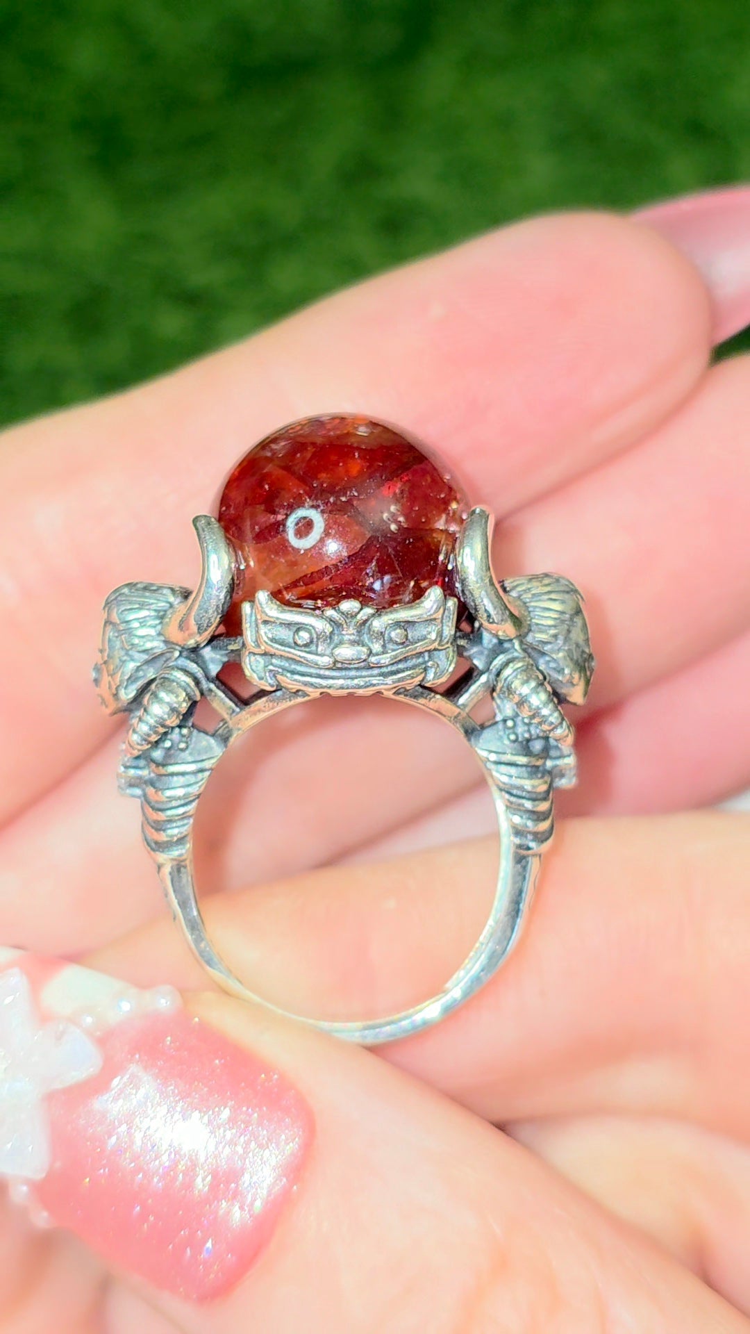 Lilith's Fire Quartz Ring