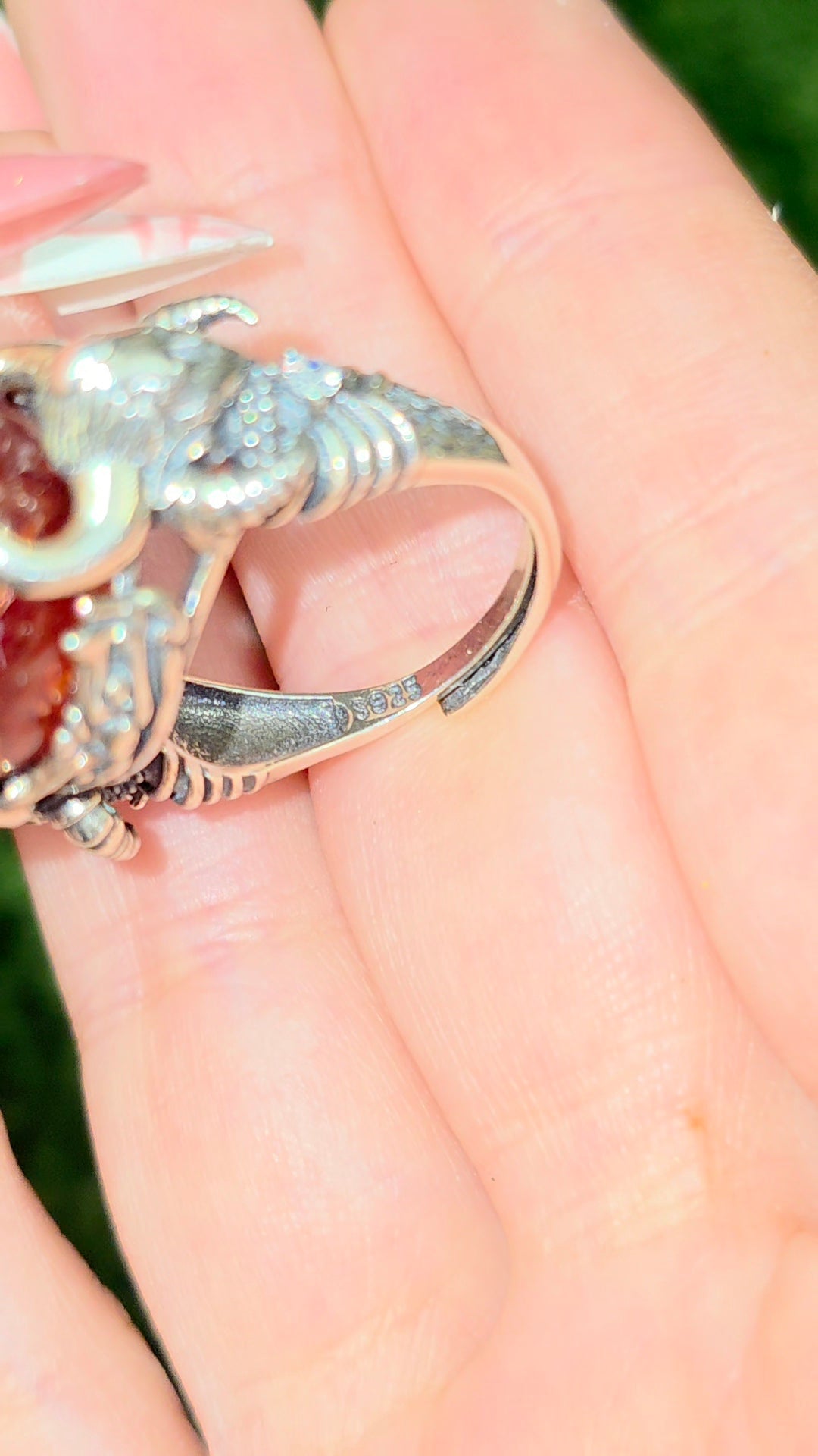 Lilith's Fire Quartz Ring