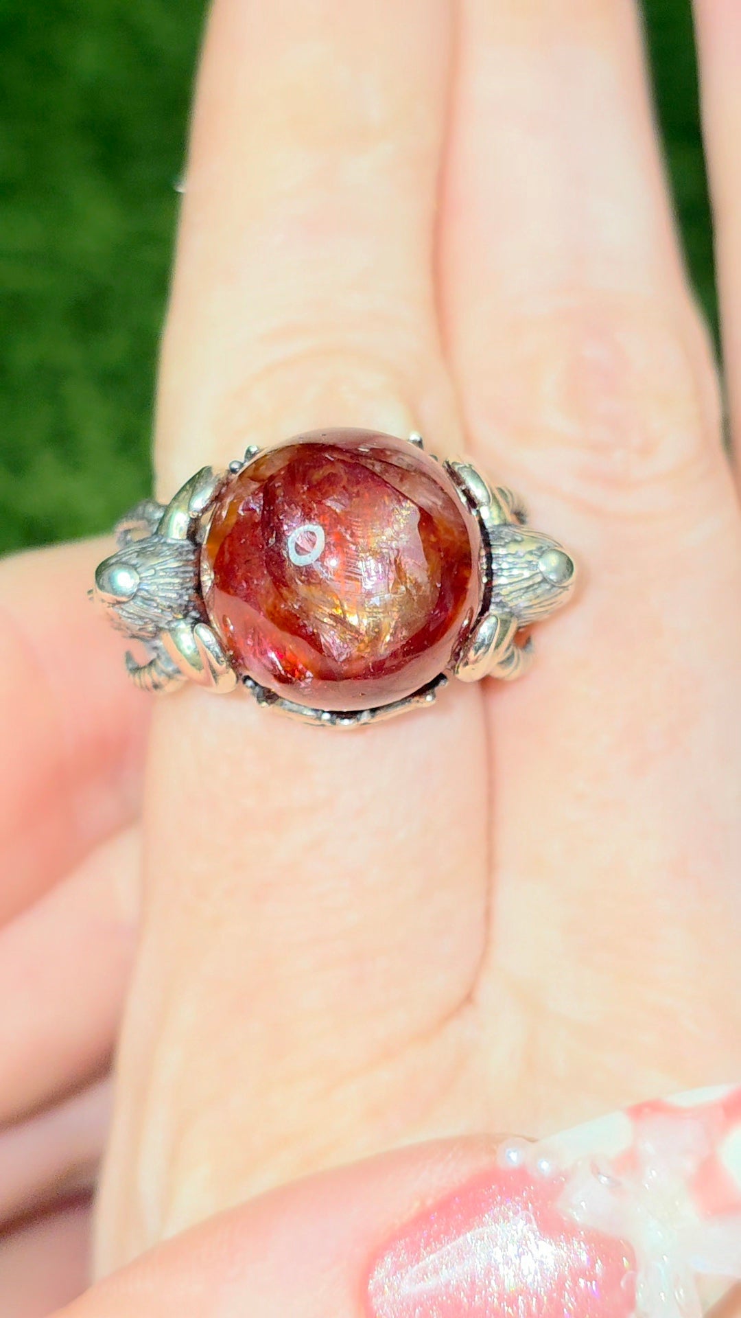 Lilith's Fire Quartz Ring