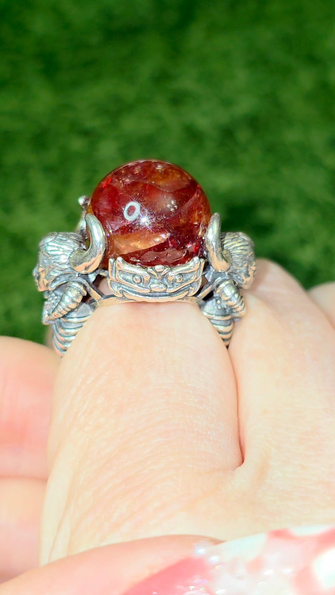 Lilith's Fire Quartz Ring