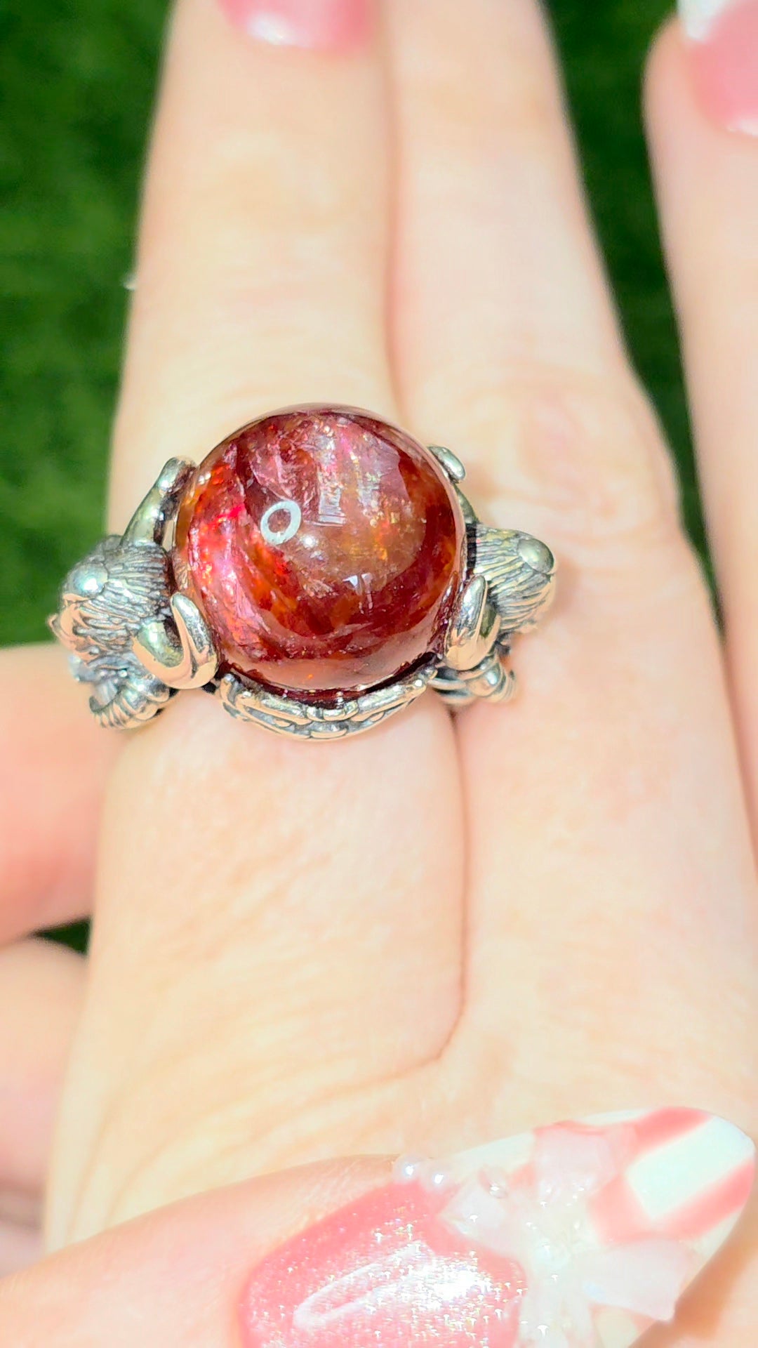 Lilith's Fire Quartz Ring