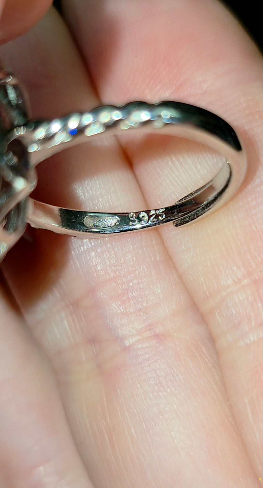 Deep Lavender Moon Quartz Ring