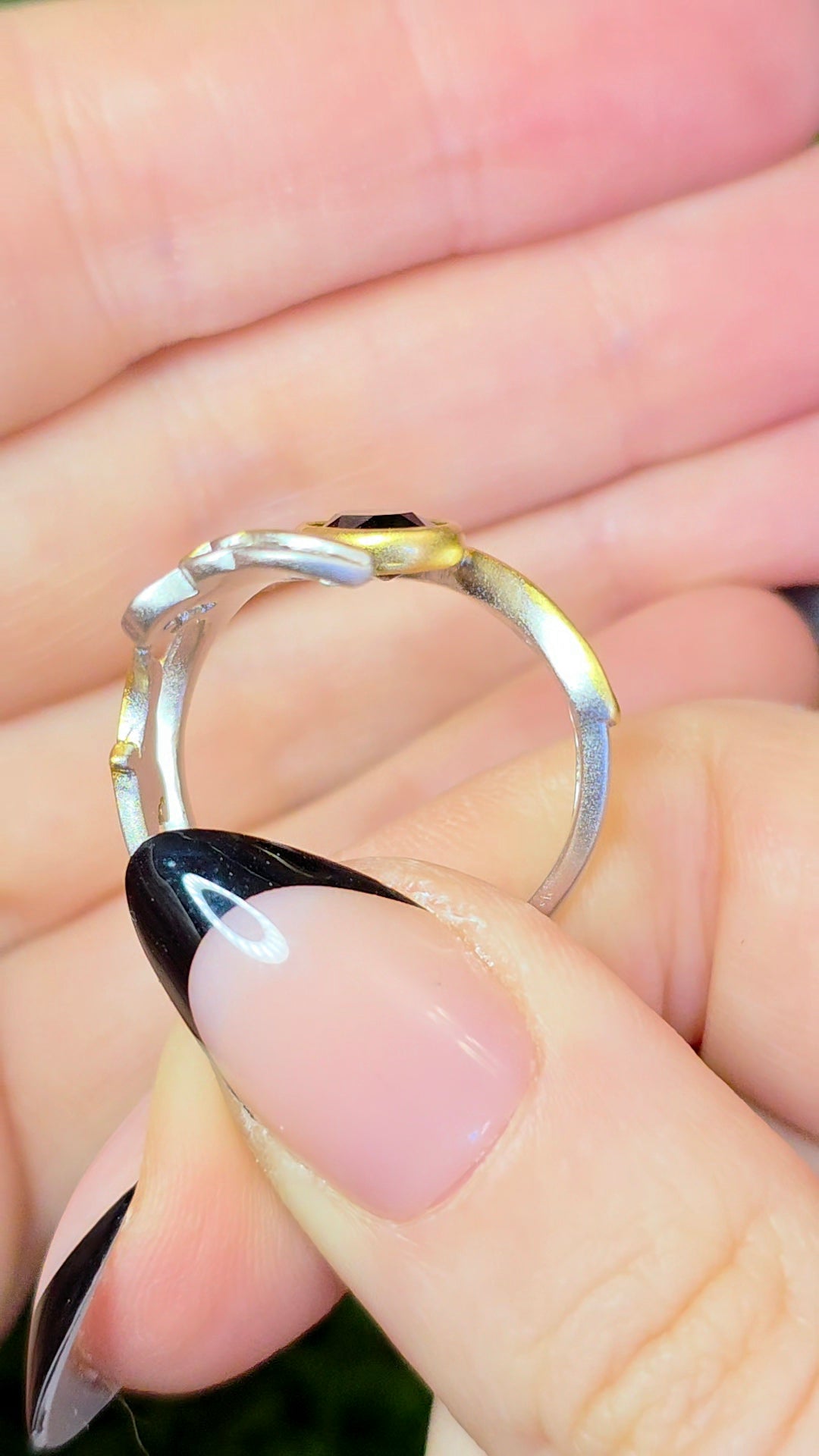 Black Spinel Warrior Princess Ring
