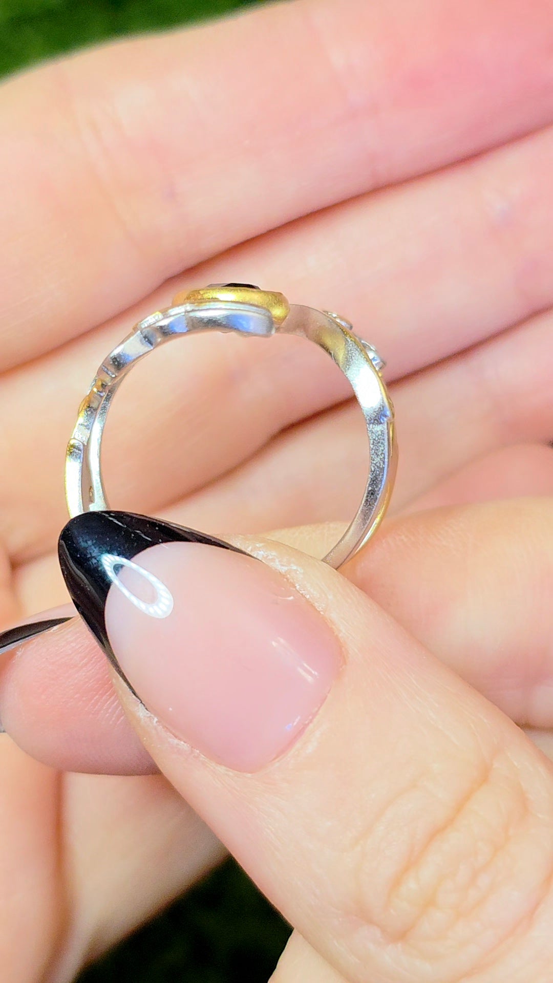 Black Spinel Warrior Princess Ring