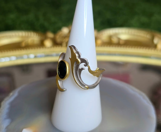 Black Spinel Warrior Princess Ring