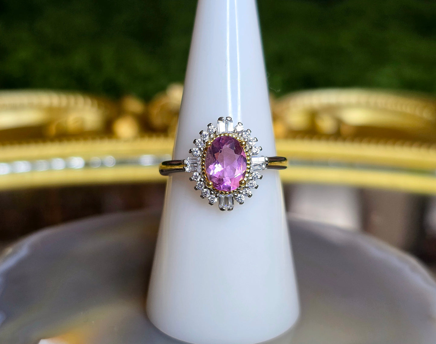 Pink Spinel Ring