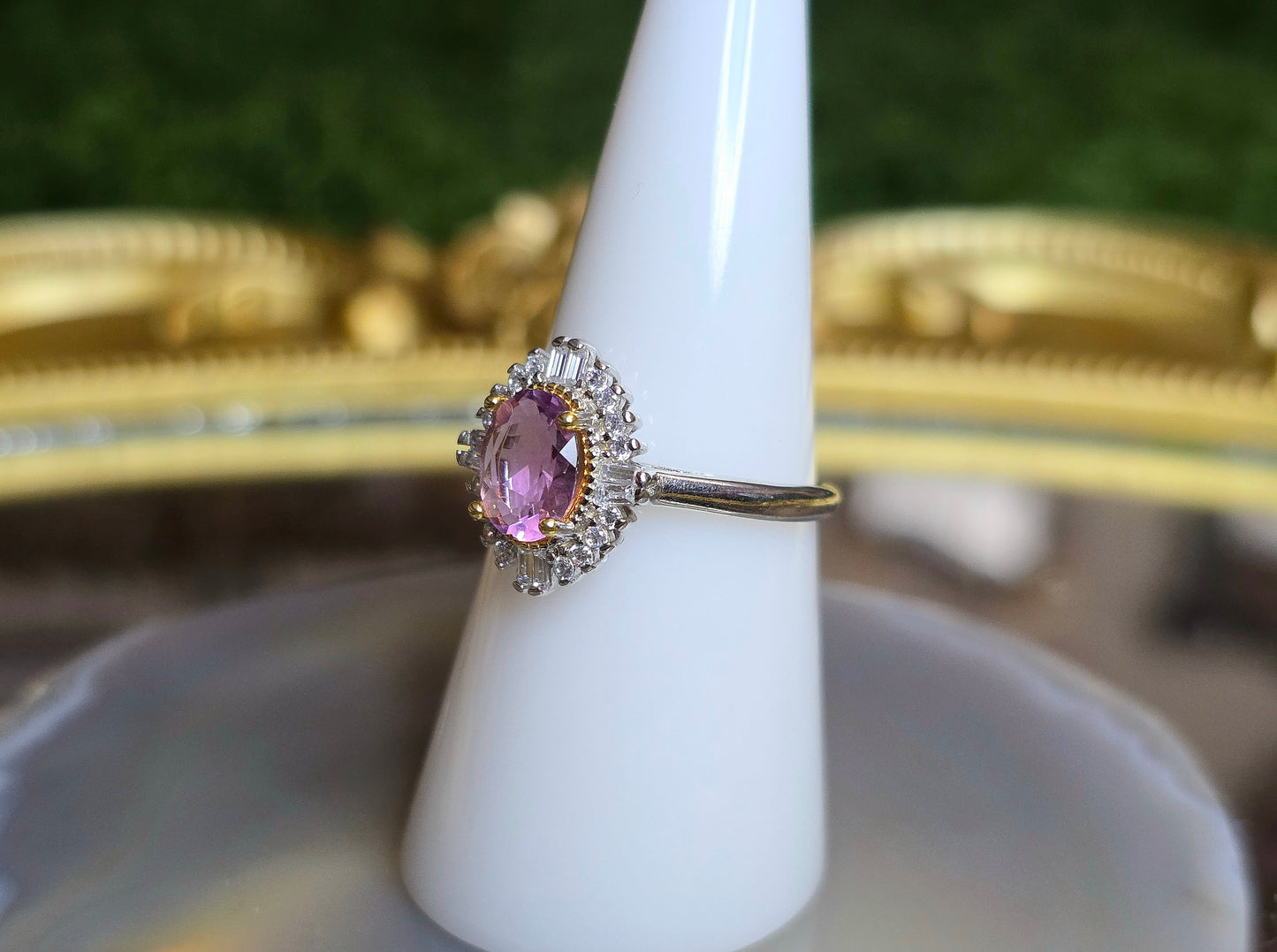 Pink Spinel Ring