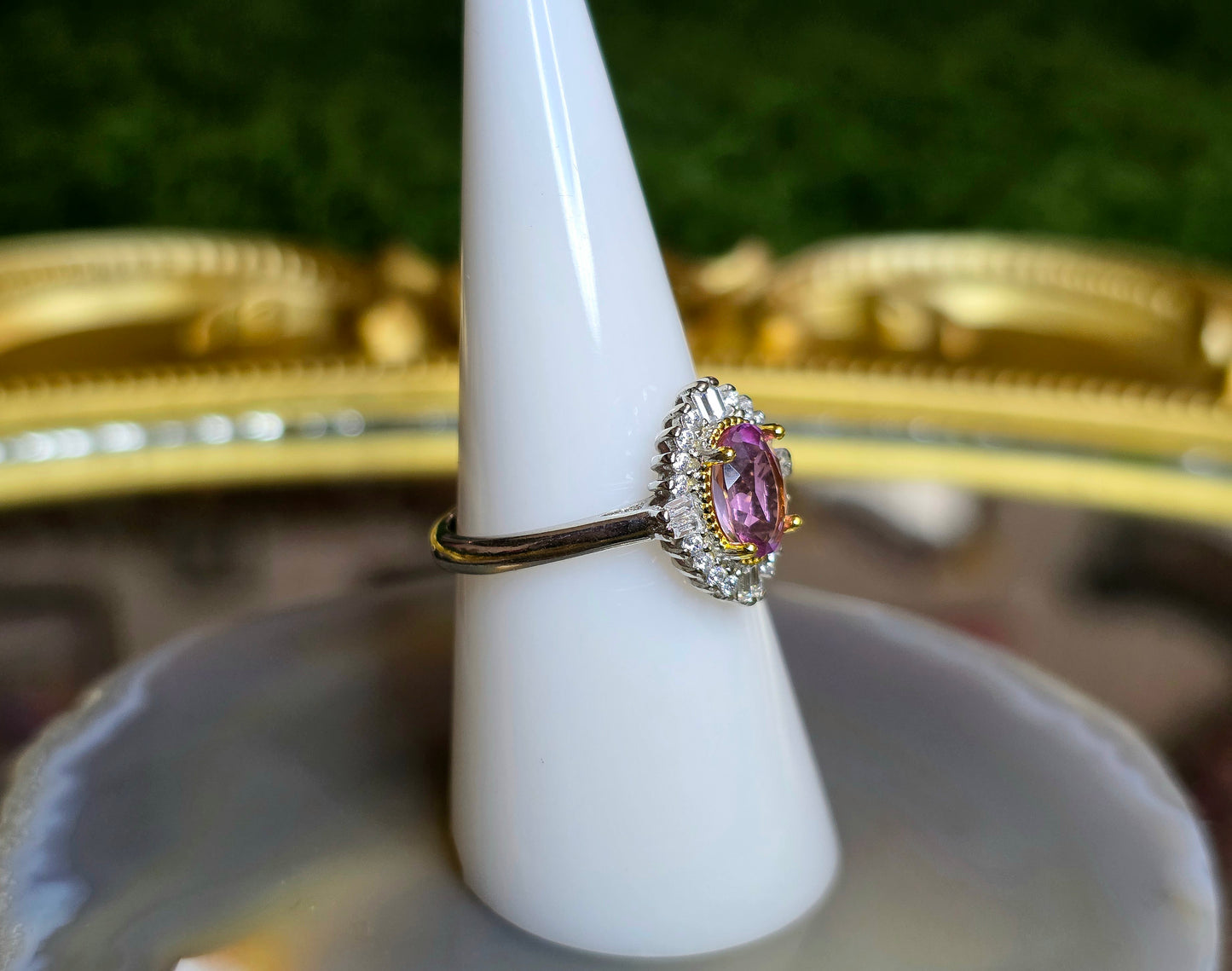 Pink Spinel Ring