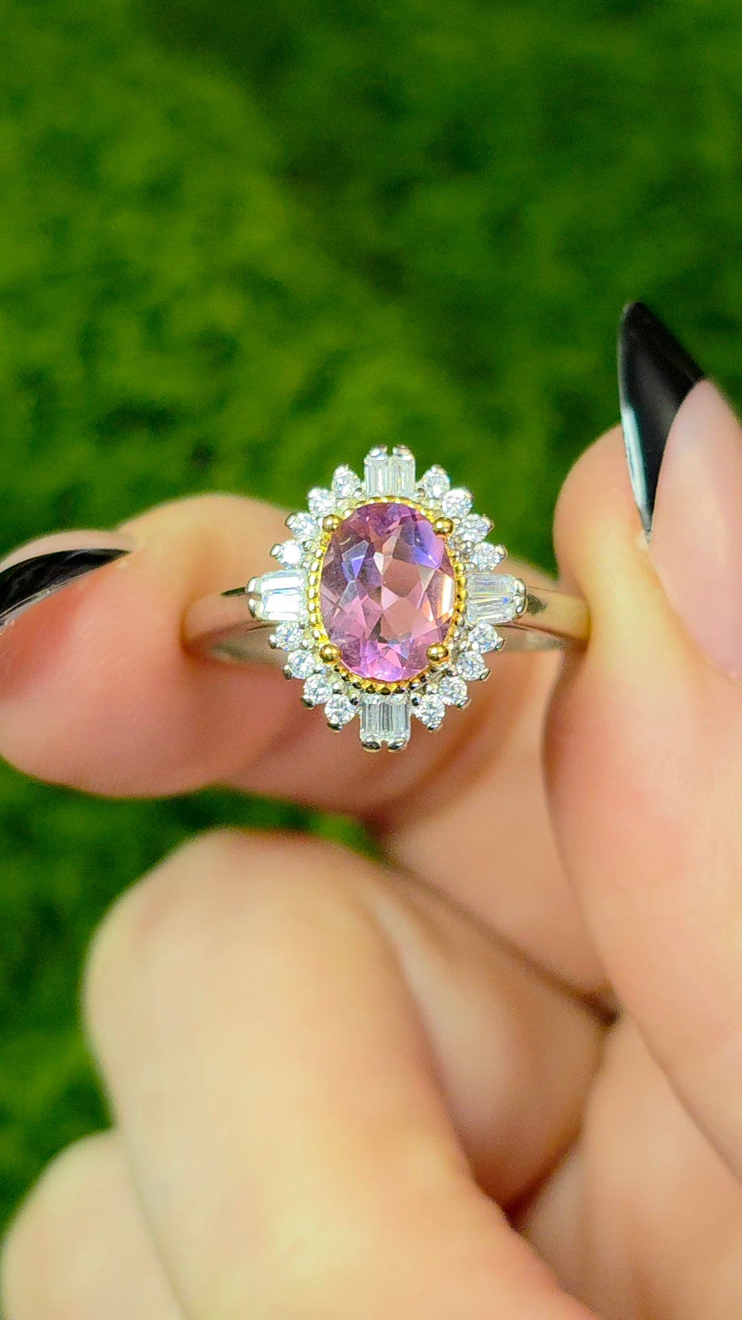 Pink Spinel Ring