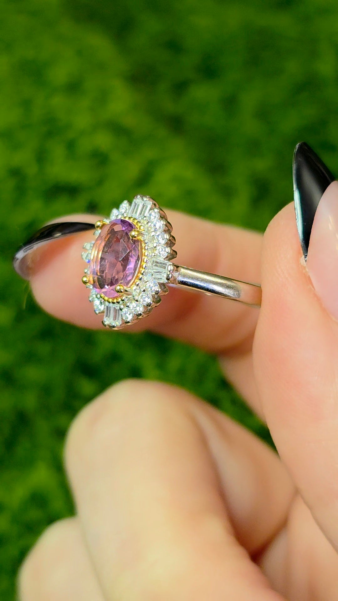 Pink Spinel Ring