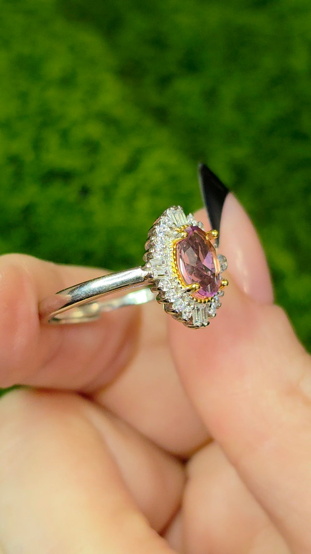 Pink Spinel Ring