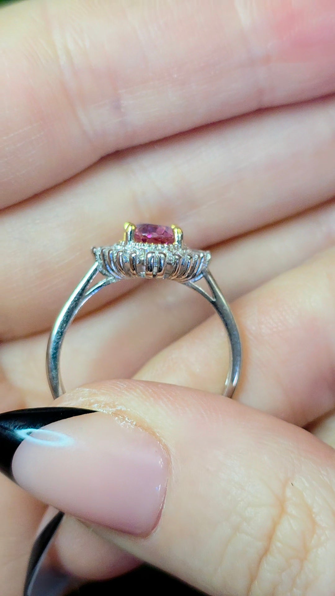 Pink Spinel Ring