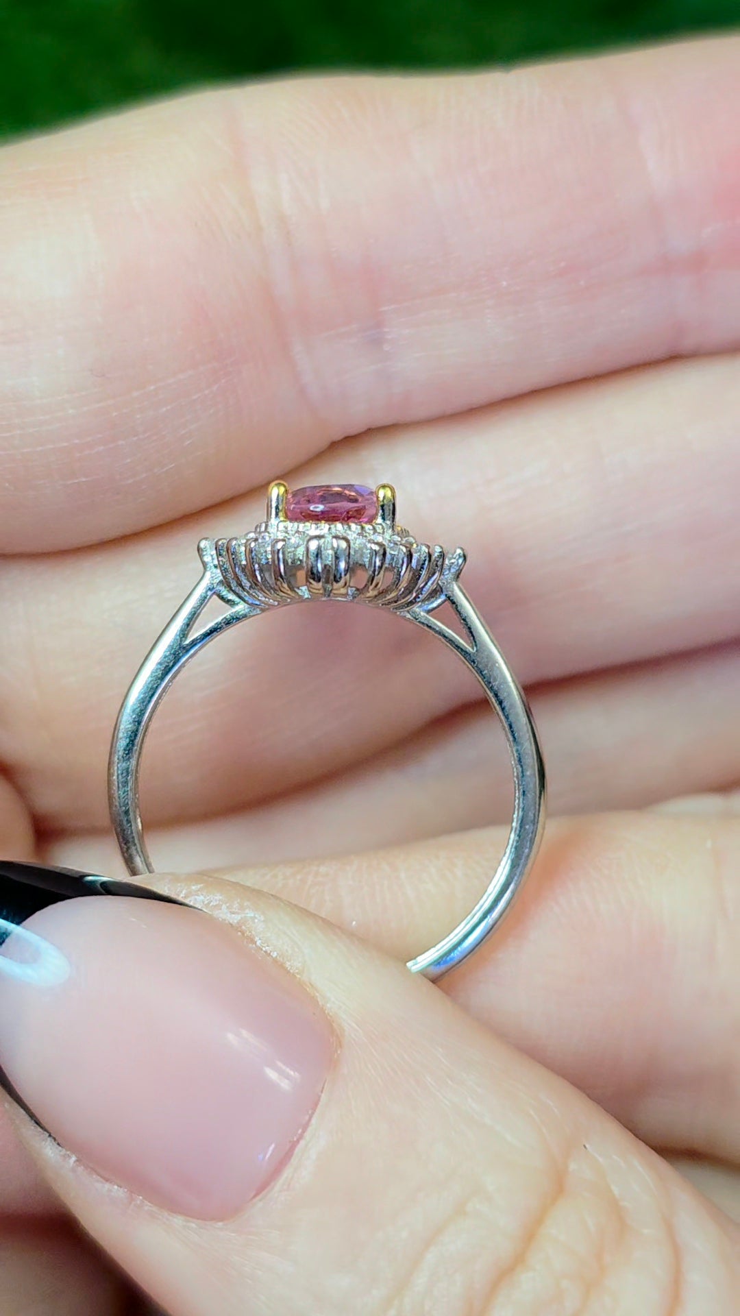Pink Spinel Ring