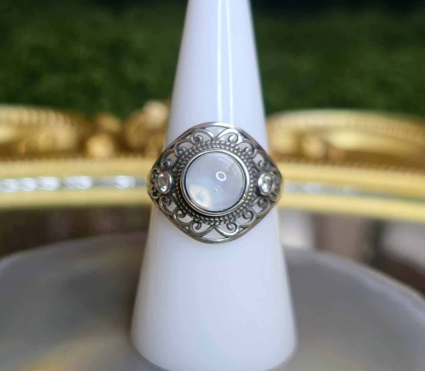 Blue Needle Quartz Ring B