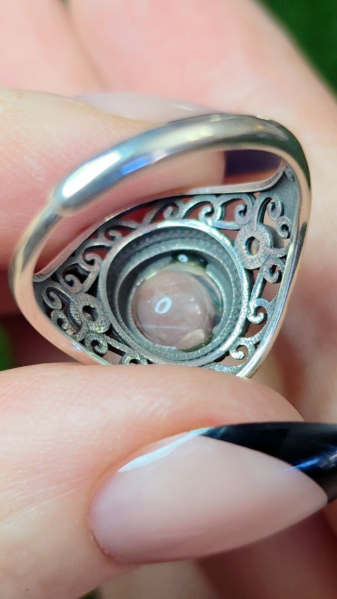 Blue Needle Quartz Ring B