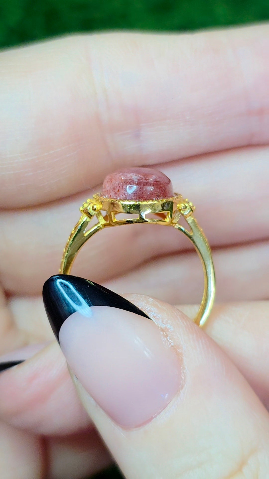 Golden Strawberry Ring