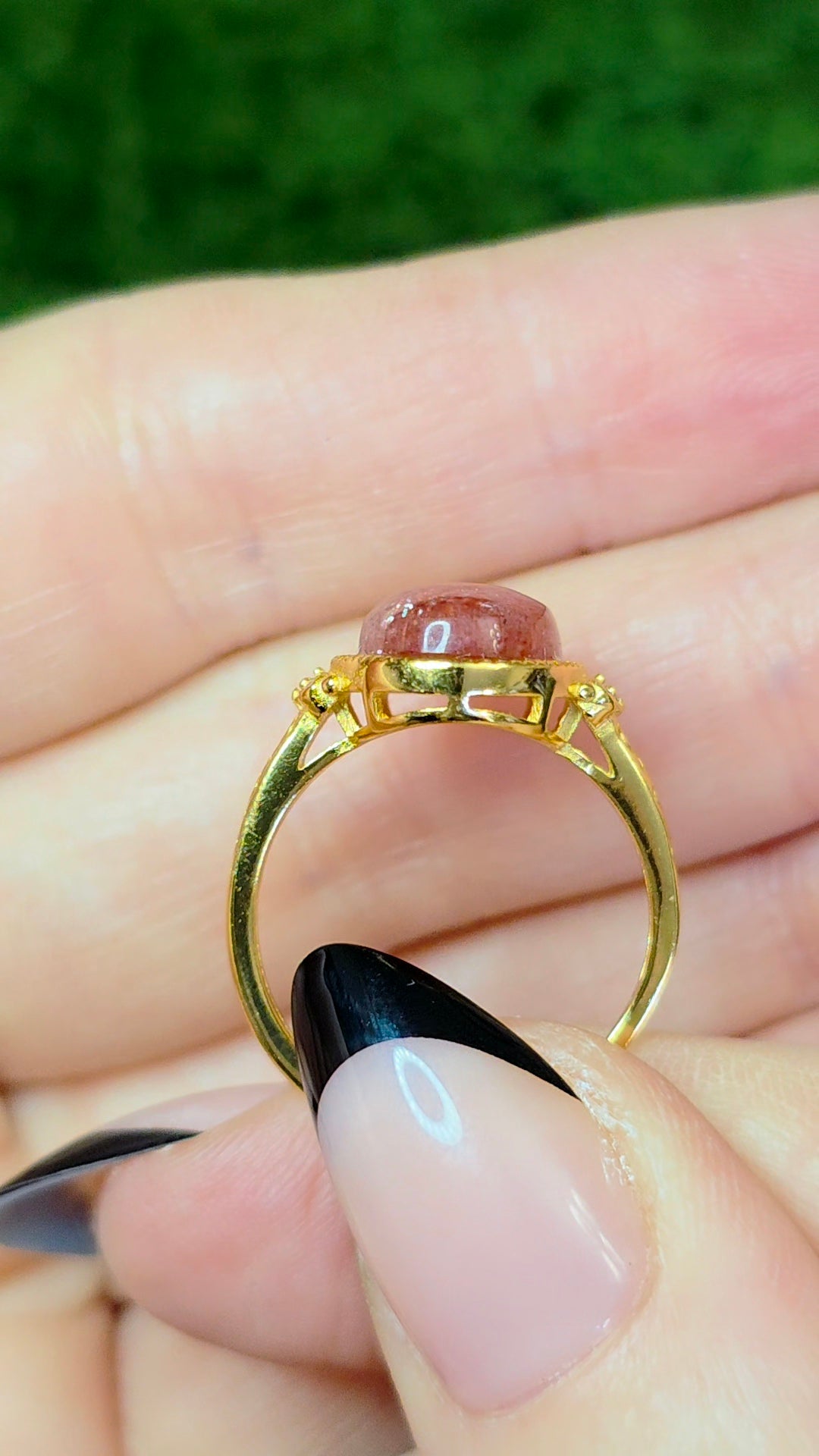 Golden Strawberry Ring