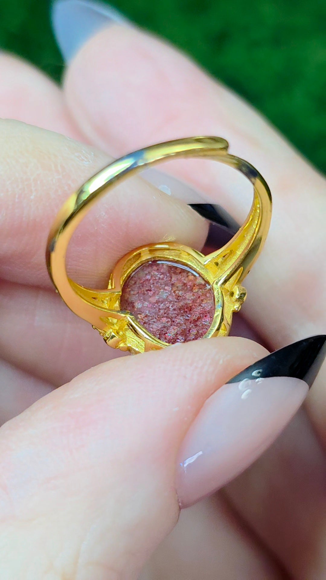 Golden Strawberry Ring