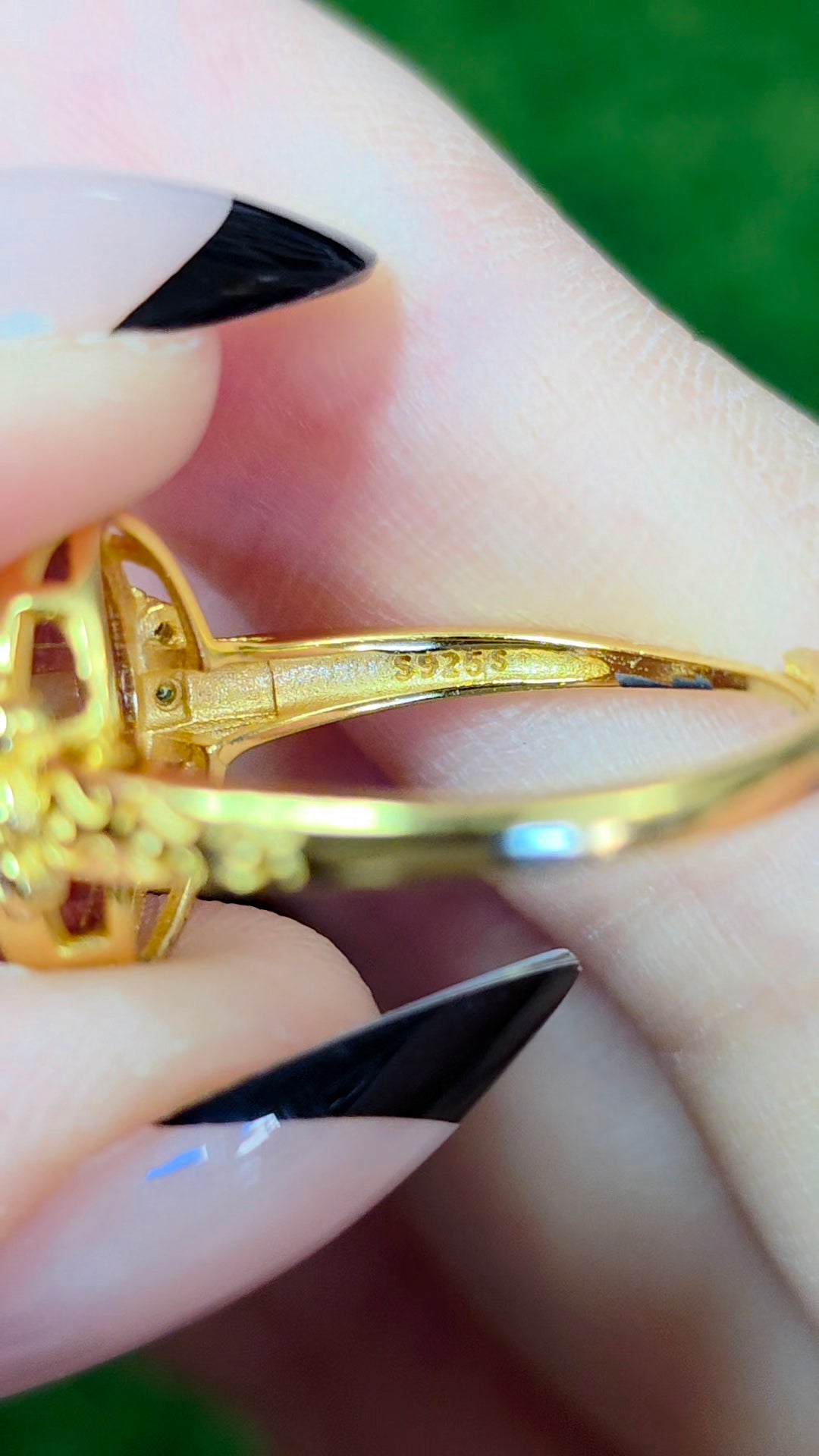 Golden Strawberry Ring