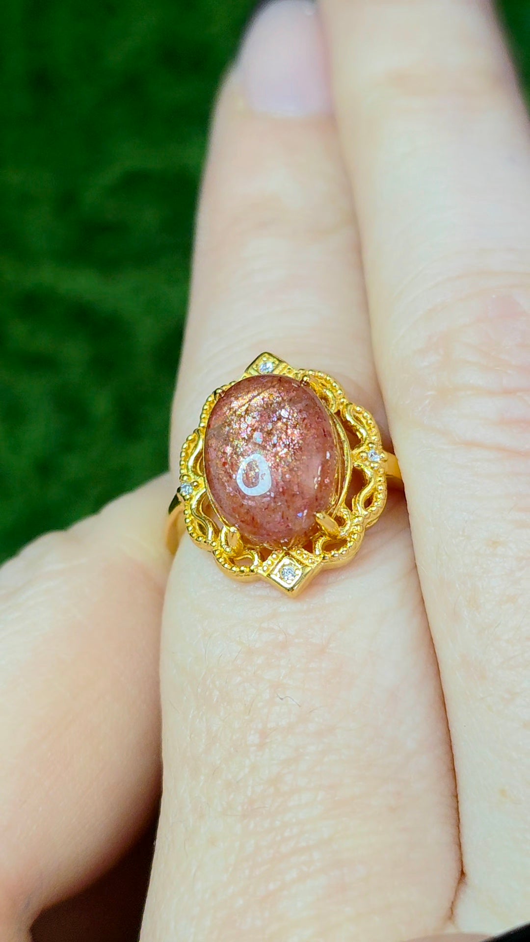 Golden Strawberry Fancy Ring B