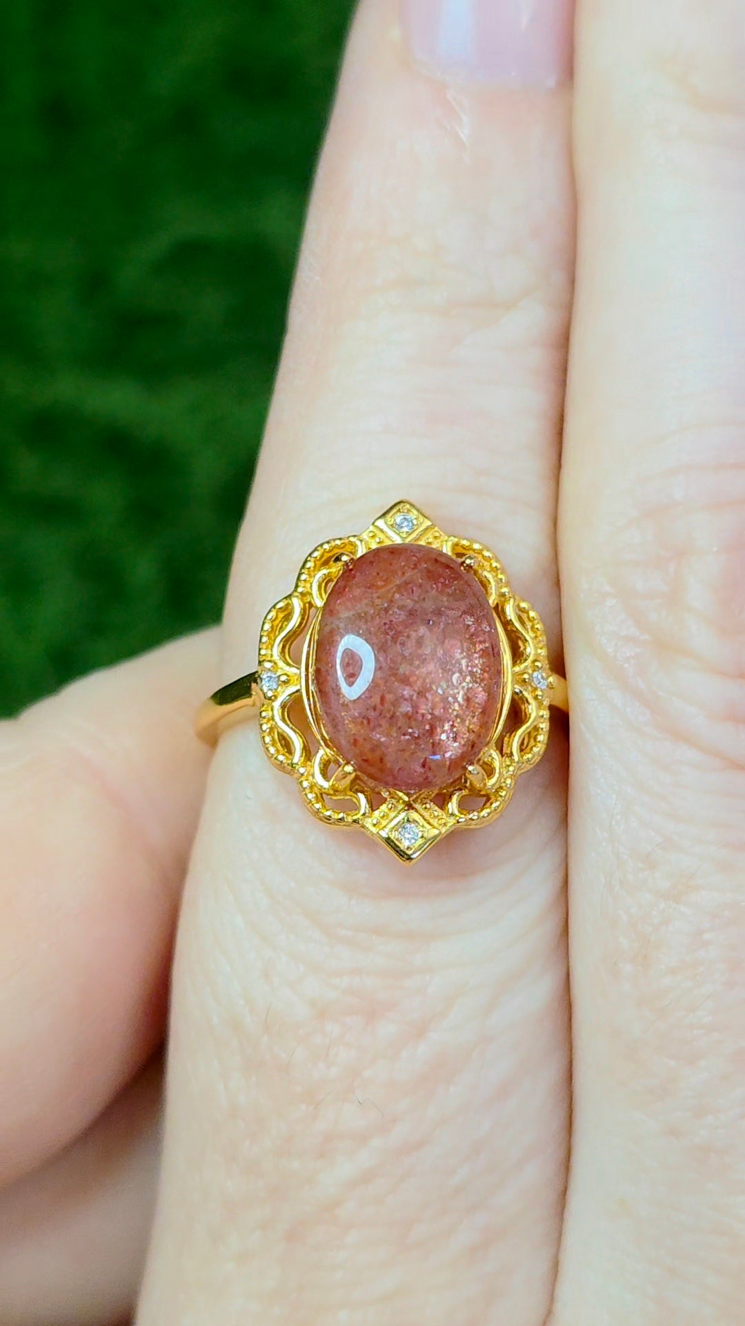 Golden Strawberry Fancy Ring B