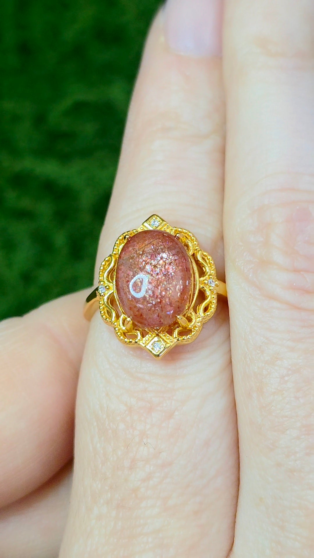 Golden Strawberry Fancy Ring B