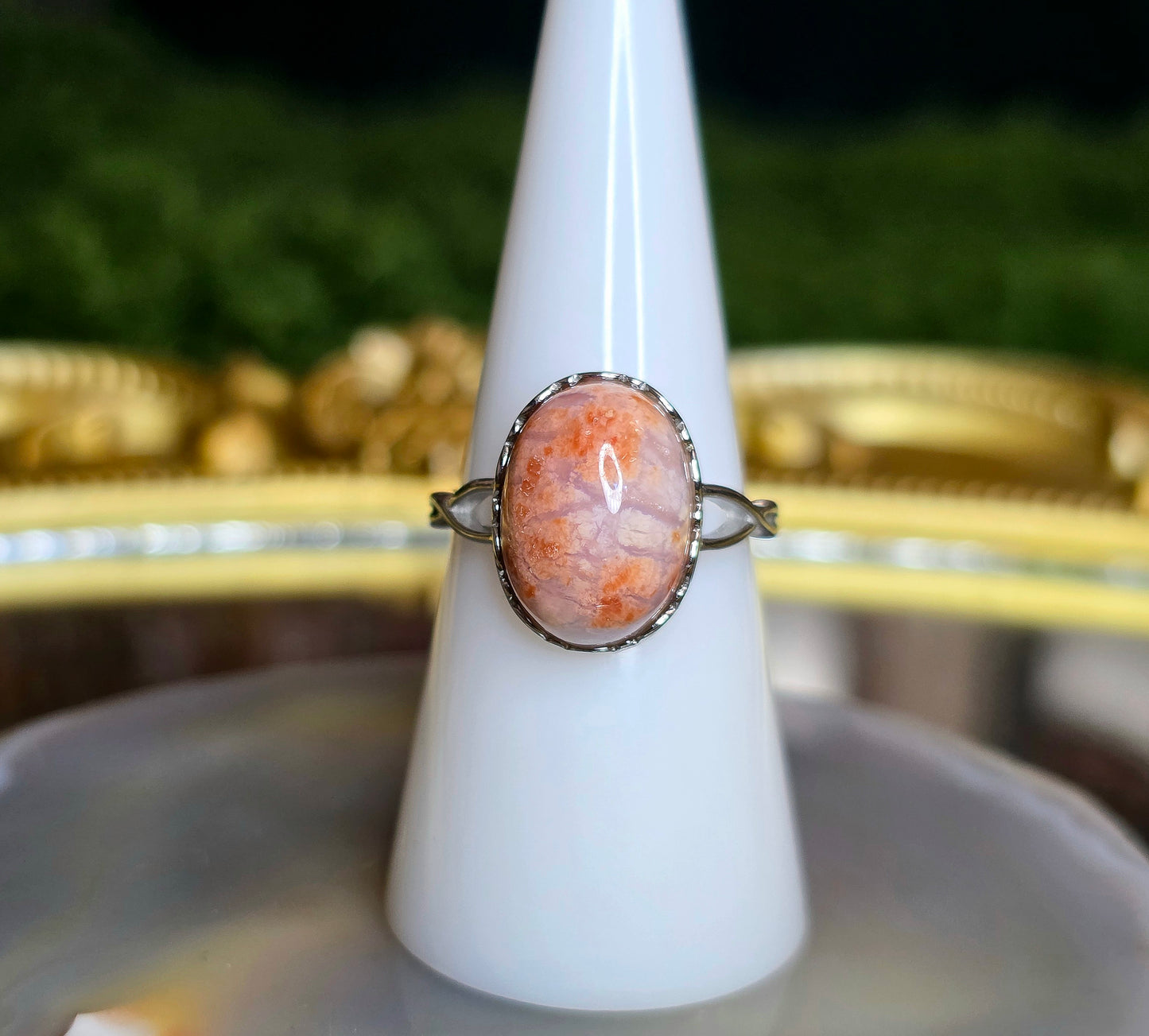 Cotton Candy Agate Ring C