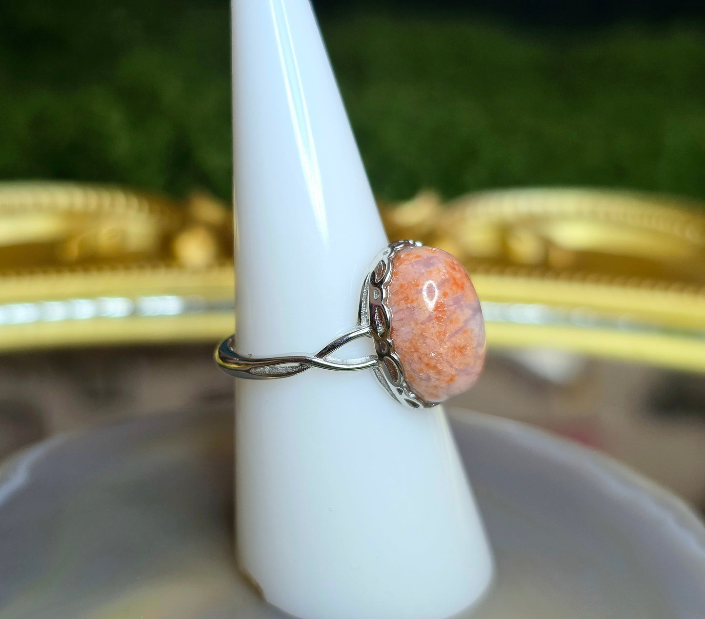 Cotton Candy Agate Ring C