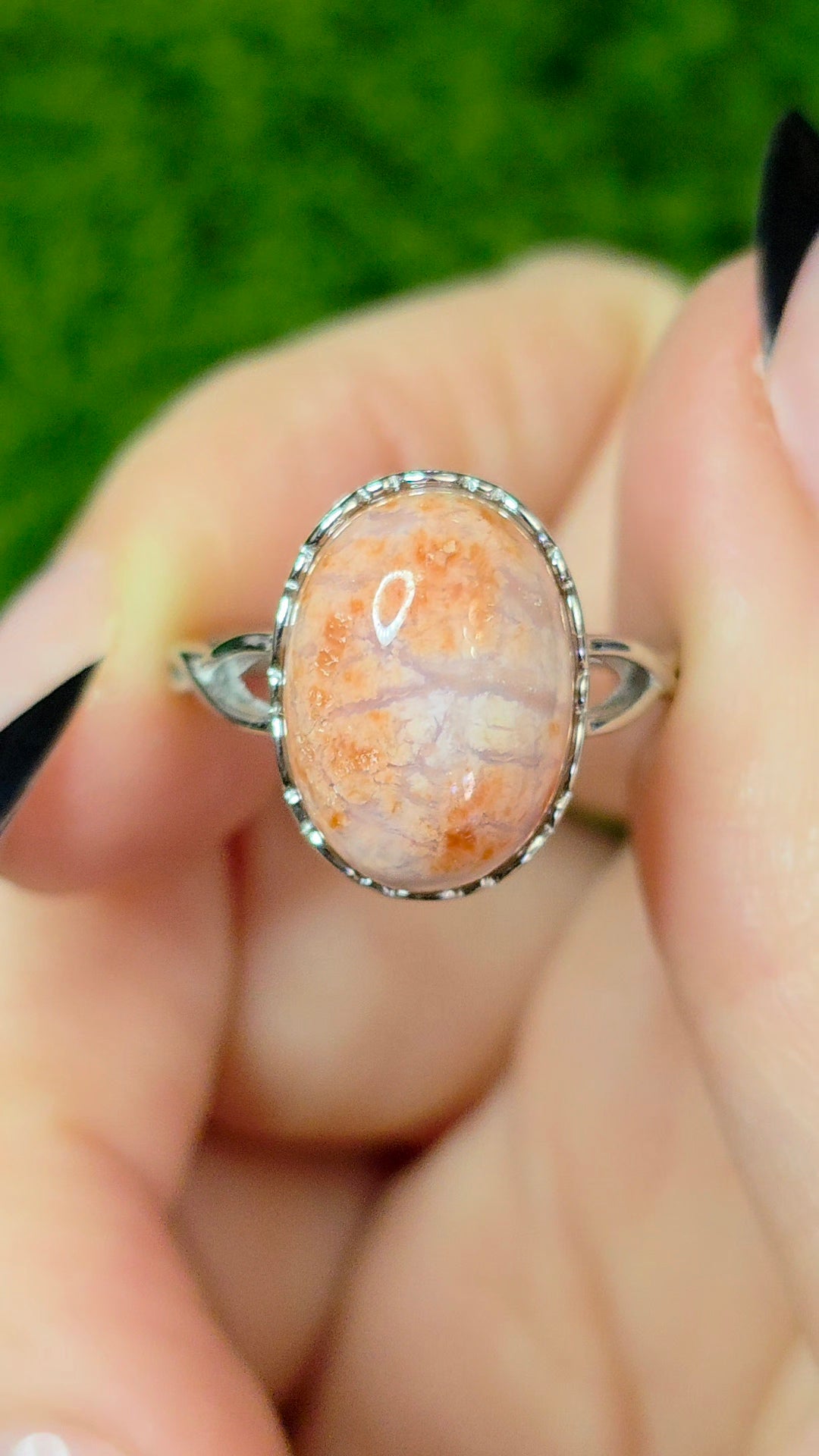 Cotton Candy Agate Ring C