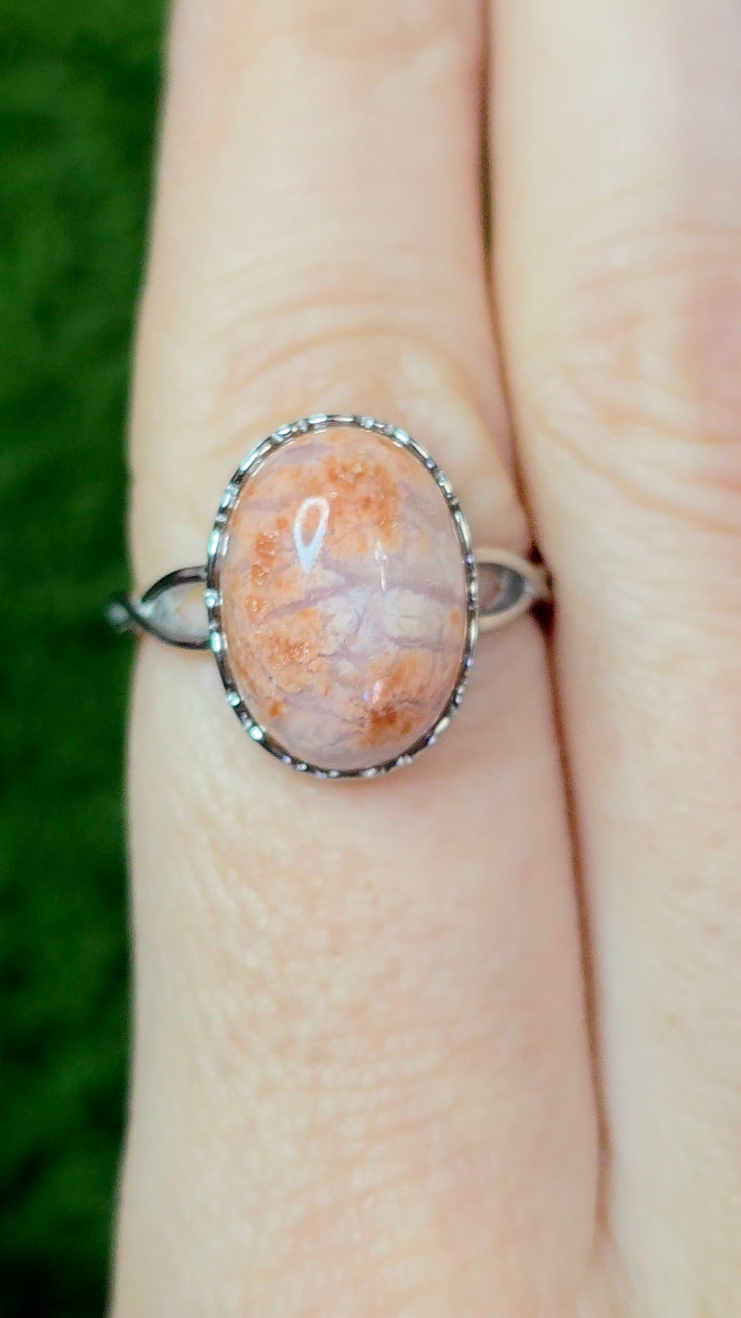 Cotton Candy Agate Ring C