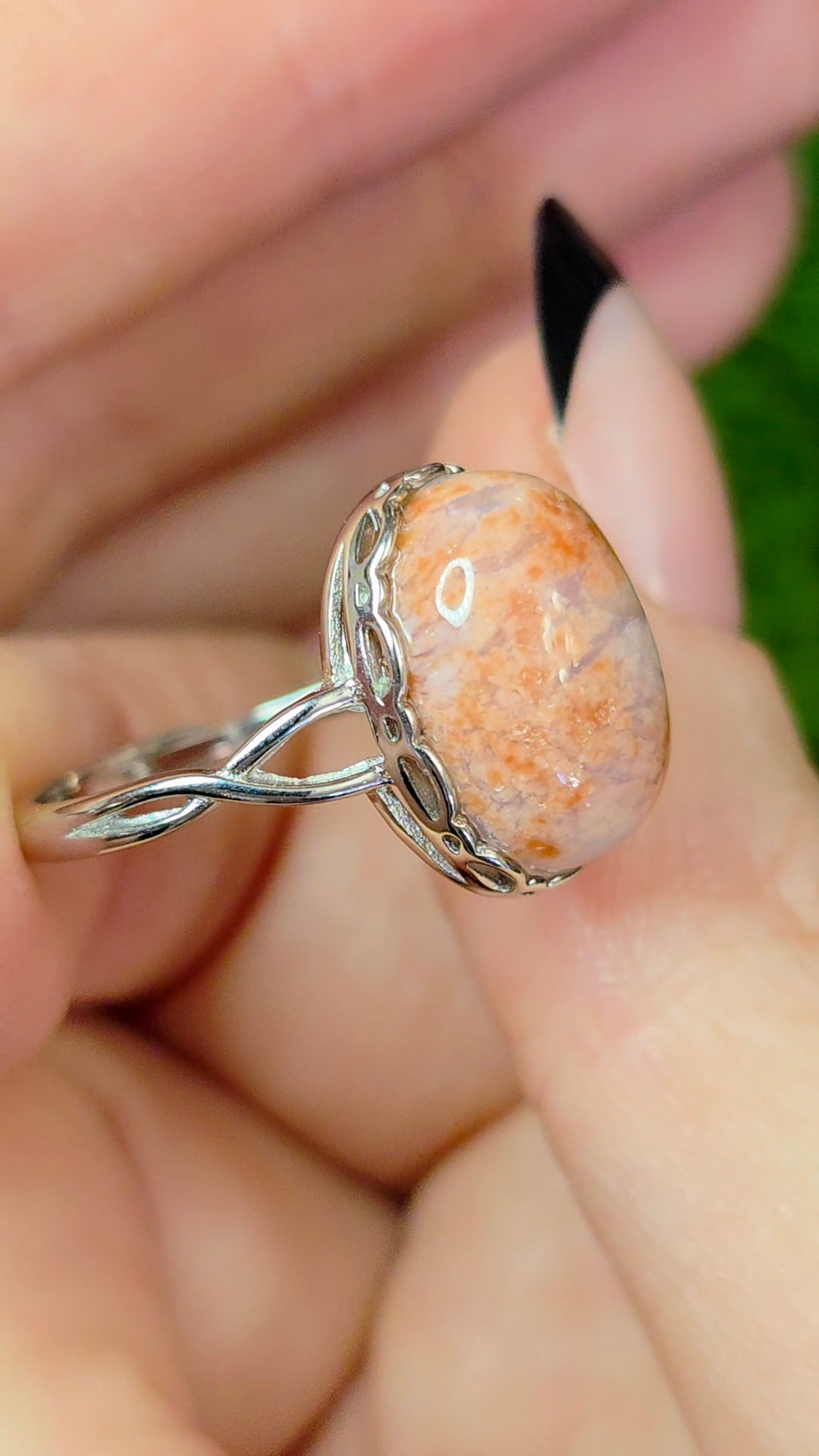 Cotton Candy Agate Ring C