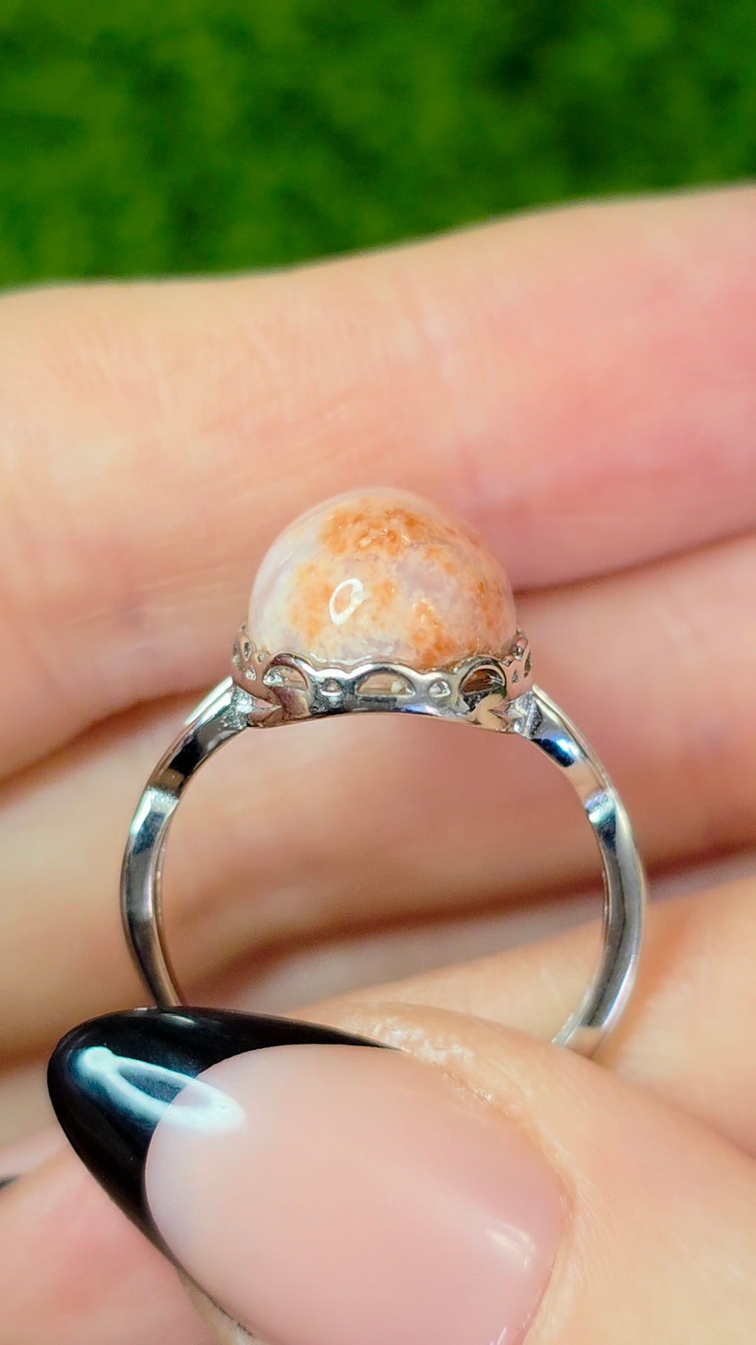 Cotton Candy Agate Ring C