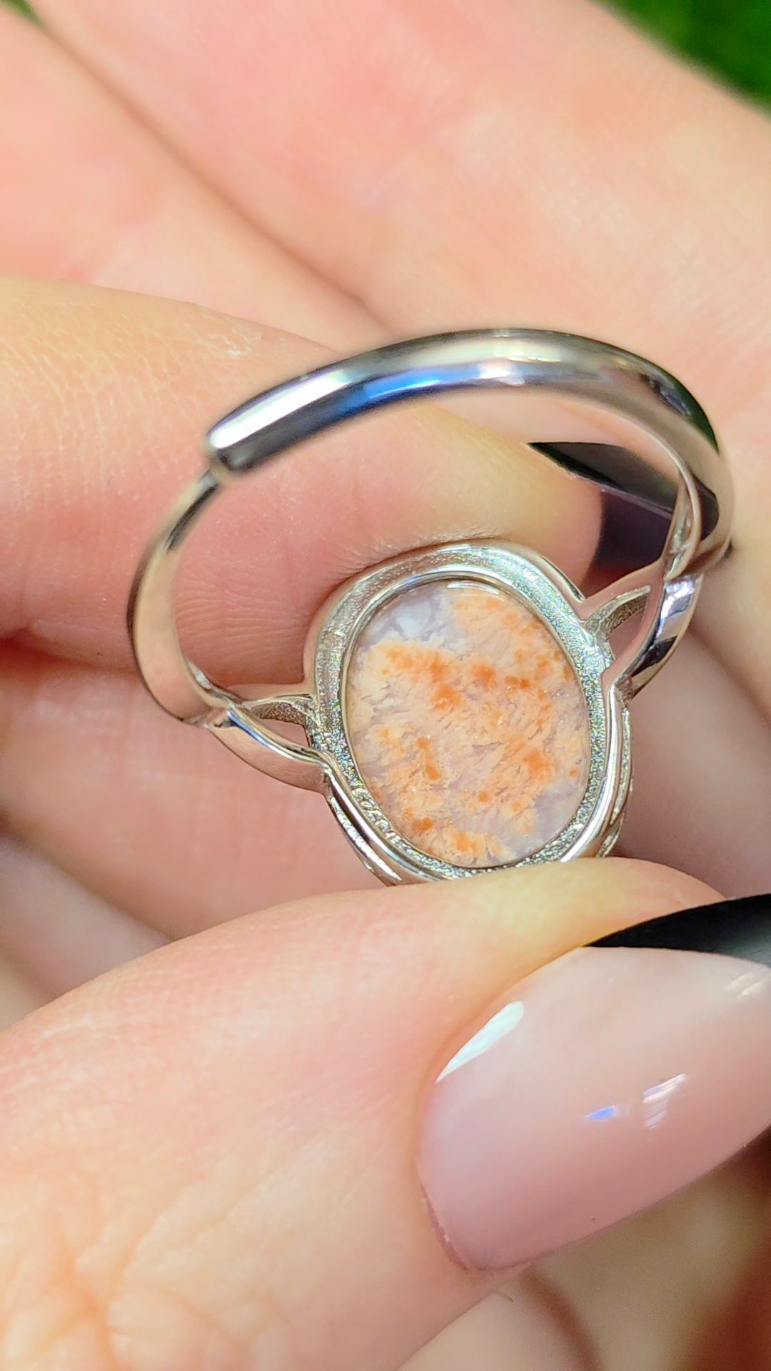 Cotton Candy Agate Ring C