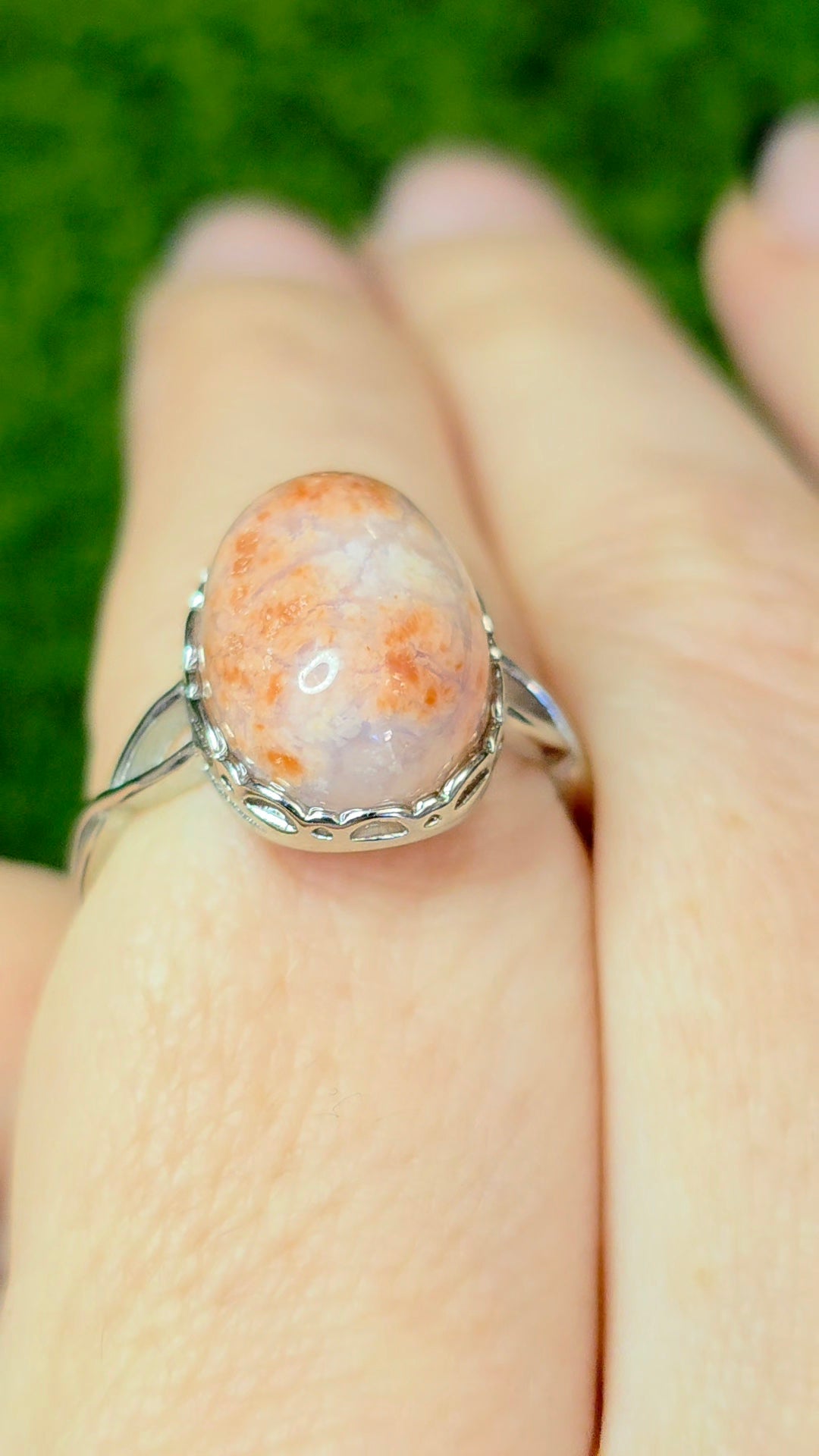 Cotton Candy Agate Ring C