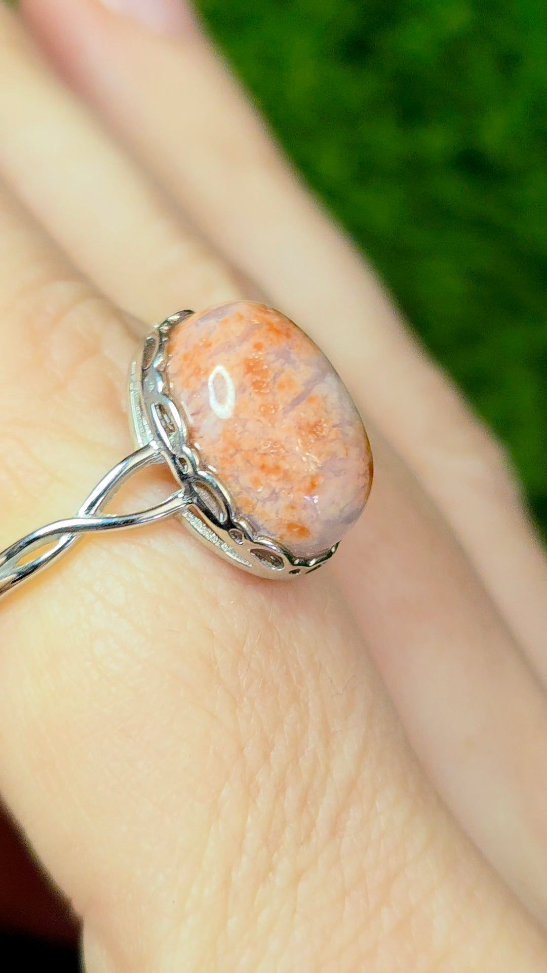 Cotton Candy Agate Ring C