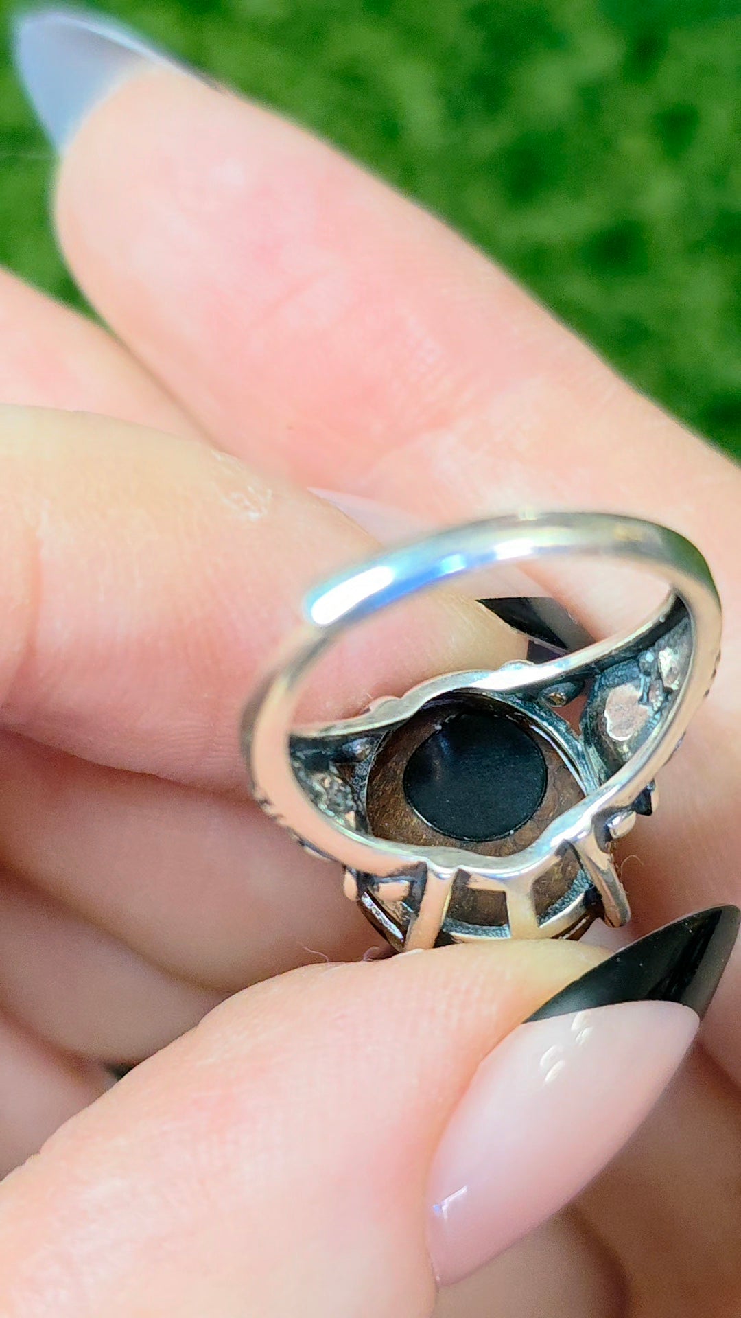 Fire Agate Round Ring B
