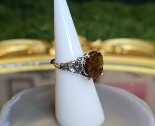 Fire Agate Round Ring B