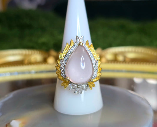 Angelic Rose Quartz Ring