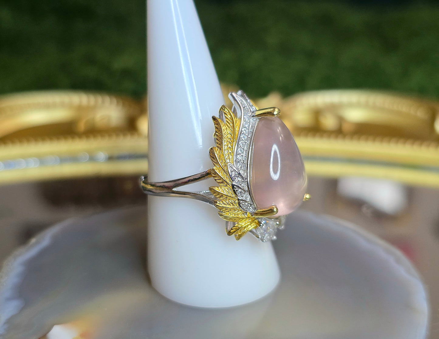 Angelic Rose Quartz Ring