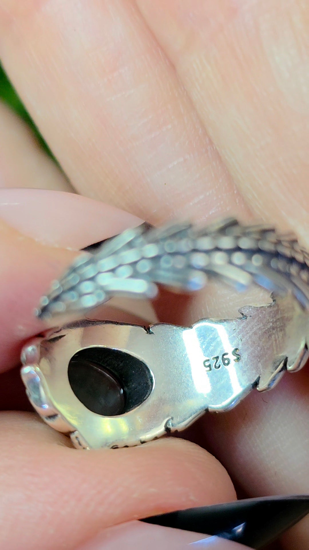 Blue Water Jadeite Wrap Ring