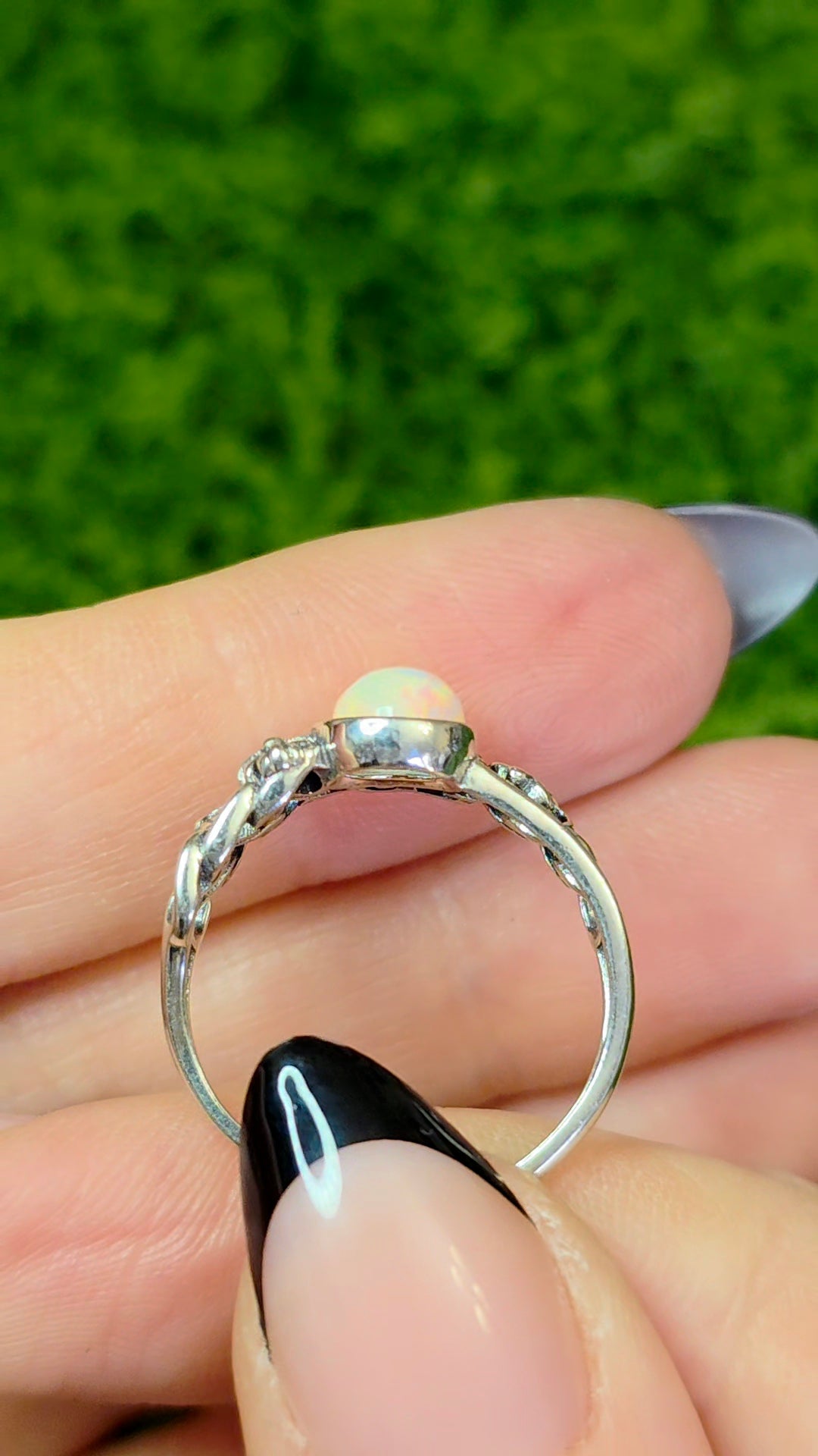 Opal Fleur De Lis Ring A