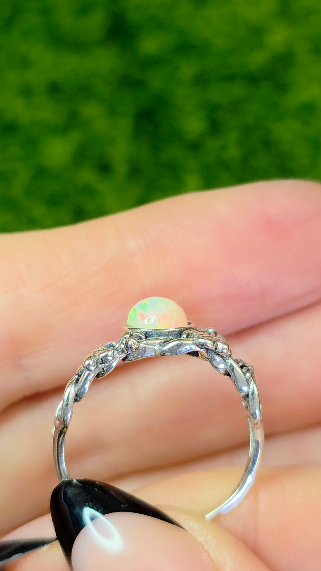 Opal Fleur De Lis Ring A
