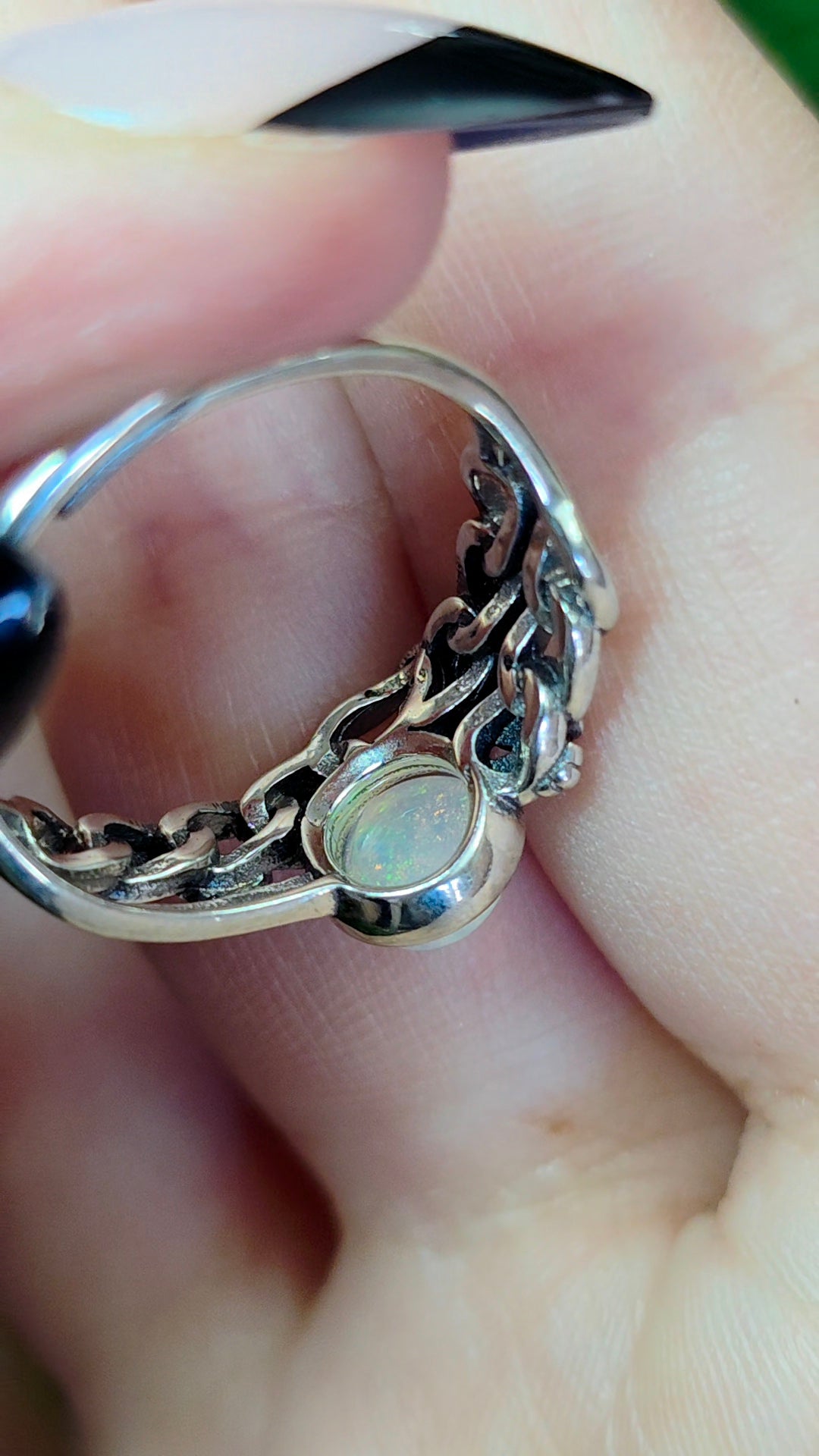 Opal Fleur De Lis Ring A