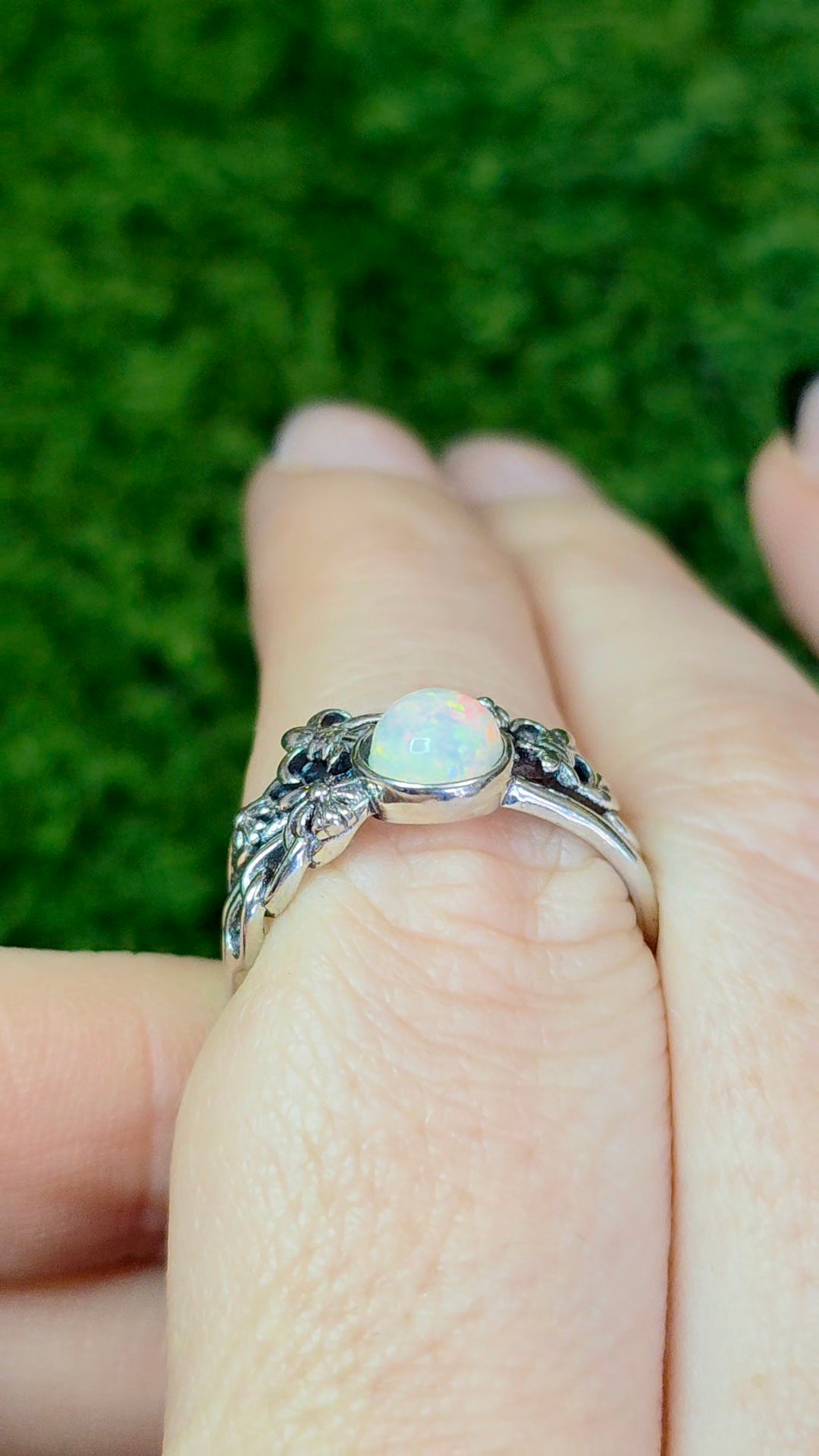 Opal Fleur De Lis Ring A